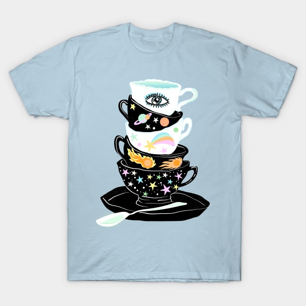 Cosmic Tea T-Shirt by anneamanda